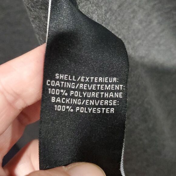 Bagatelle Faux Leather Long Duster Vest in Dark Navy Blue Size S - Picture 9 of 10